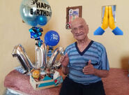 On his 110th birthday in 2020