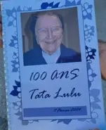 Randon on her 100th birthday in February 2004.