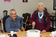 Aged 103, with Mushkegowuk Grand Chief