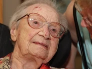 Edith Morey at the age of almost 110.