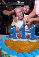 On his 111th birthday in 2022