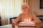 Colvin on her 100th birthday in 2016