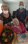 On her 111th birthday in 2022