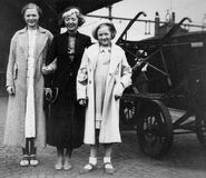 Carlsson (middle) with her sisters in mid-1930s