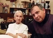 Tamara Krutikov104.jpg (32 KB) On her 104th birthday 2016 and her grandson Aleksandar Vlchek