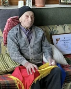 Ilie April2023.jpeg (1.81 MB) Ilie Ciocan (aged 109) in April 2023