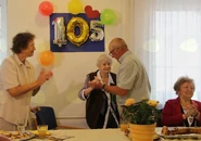 Matilda Bracun105.jpg (158 KB) On her 105th birthday in 2018
