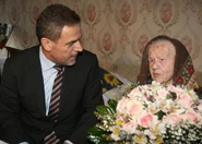 Dora Sukanec105.jpg (99 KB) Dora Sukanec on her 105th birthday in 2008