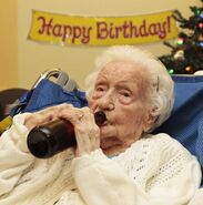 Barwis on her 111th birthday 2011