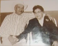 With his wife Herminia