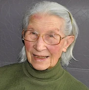 Robert on her 105th birthday in 2017.