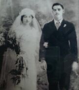 Soledad Mexia on her wedding day in Mazatlan with her husband Juan.