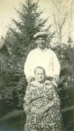 Svien with her son, Thomas, no later than 1918