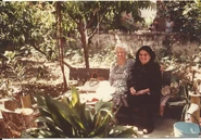 Elisabeth Kimoff (aged 80) with her sister Maria in 1985