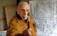 Torras Martinez (aged 109) in February 2022