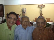 Silverio Perez Rosado1.jpg (63 KB) Perez Rosado (aged 100) with his brother Teo Perez Rosado (aged 102) and his son Silverio Perez in 2014.