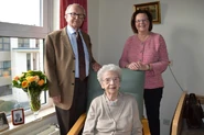 MJanssens104.jpg (120 KB) Aged 104, with her son Andre, and daughter Francine