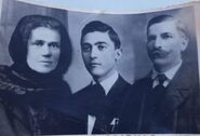 Comanescu with his parents