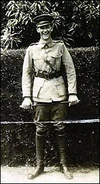 Bendino laughing in his military outfit during his World War 1 service.