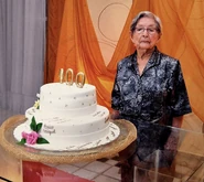 Duarte on her 100th birthday in 2011
