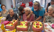Ebe Tosi on her 110th birthday in 2023.