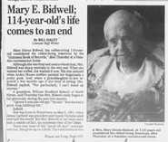 Bidwell's obituary, April 26, 1996.