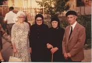 Elisabeth Kimoff (aged 80) with her sisters and brother in 1985