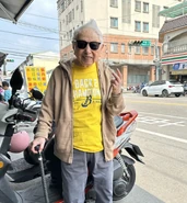 Yu Te-Hsin on his 109th birthday in 2024