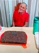 Vasconcelos on his 111th birthday in 2022