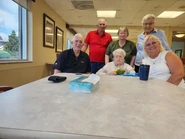 Victoria Rozelle at her 111th birthday party