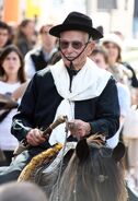 Aged 103, riding a horse