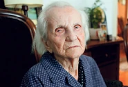 Jelisaveta Veljkovic on her 112th birthday in 2016
