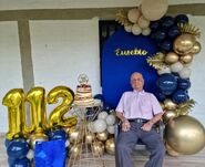 On his 112th birthday in 2022
