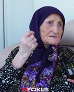 Xhezide Aliu (aged 108) in June 2024.