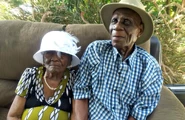 William Rhymer3.jpg (325 KB) Rhymer (aged 98) with his wife Josephine (aged 95) in September 2015