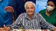 Ebe Tosi on her 109th birthday in 2022.