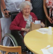 On her 108th birthday in 2019