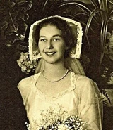 Sara (aged 24) on her wedding day to Wilbur Ashman in 1936.