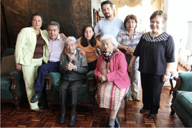 Julio Cesar (aged 108) with his wife Waldramina Quinteros (aged 103).