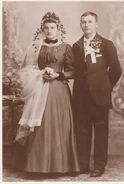 Aged 21, with her husband