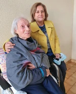 Ilda da Silva with her daughter, Maria de Deus Carrilho