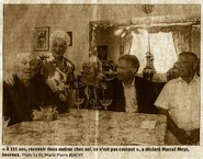 Marcel Meys on his 111th birthday in 2020.