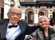 Silverio Perez Rosado2.jpg (95 KB) Perez Rosado (aged 103) with his wife Victorina Figueroa (aged 93) in April 2018.