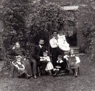 Weighton (bottom, centre) and his family.