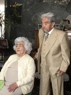 Waldramina (aged 103) with her husband Julio Cesar (aged 109) in June 2019.