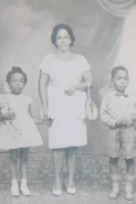Smith in the 1960s, pictured with two her of children