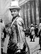 Berlin (age 22) enjoying early success in early 1911 with words on the bottom right in Berlin's handwriting, "This is the life".