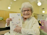 Cloke on her 107th birthday in 2018.