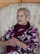 Magdalena Kytnerová on her 105th birthday in 2016.