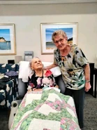 Gwen Moore on her 111th birthday in 2022.